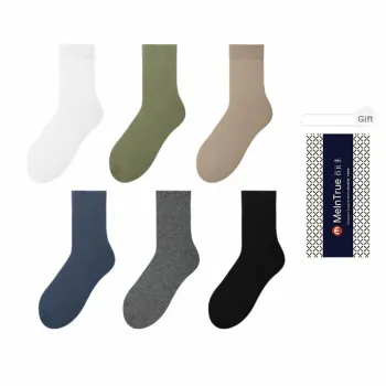 The First Name Element Mid Calf Socks Men's Shopping Bag 6 Pack