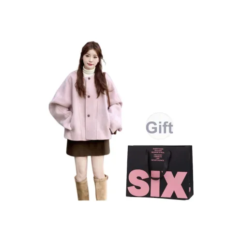 CTRTRC Розовое Женское Пальто