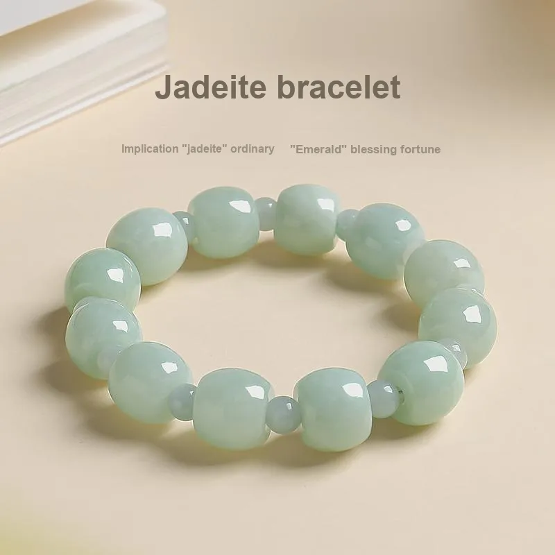 With The Heart Of The Jade Glutinous Jade Bracelets Men's-1