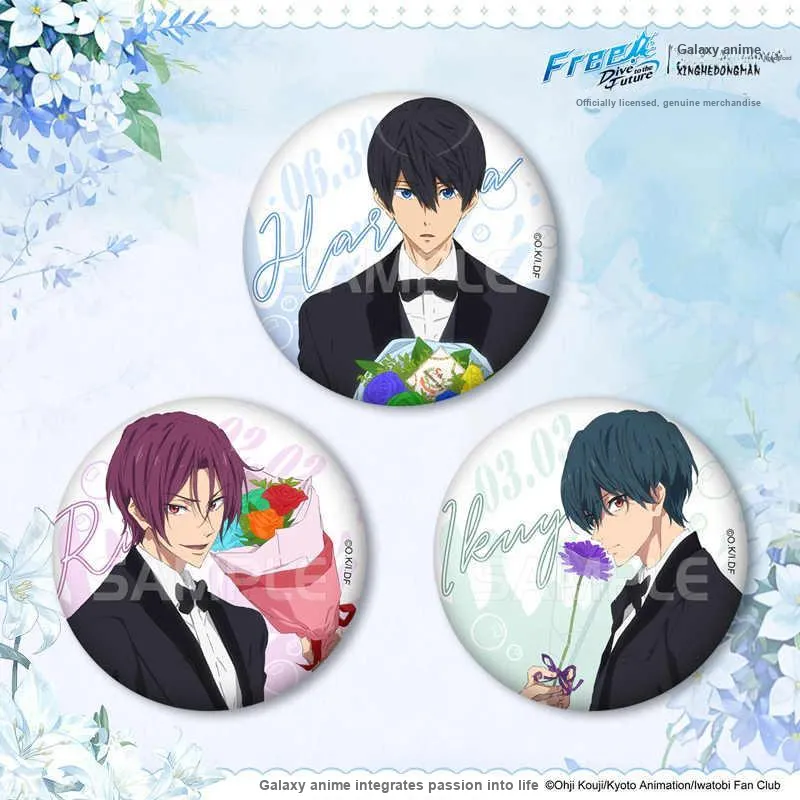 Xhdm Free Suit Bouquet Collection Haruka Nanase Akari Matsukaze Style Pendant Merchandise Anime / Games Fridge Magnets-1