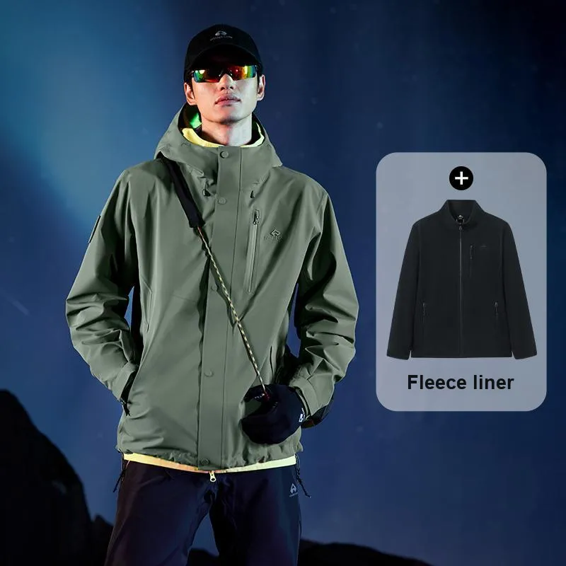 PIONEER CAMP Waterproof, Windproof, Breathable, Abrasion Resistant, Thermal, Water Repellent Windbreaker Jacket Men's-29