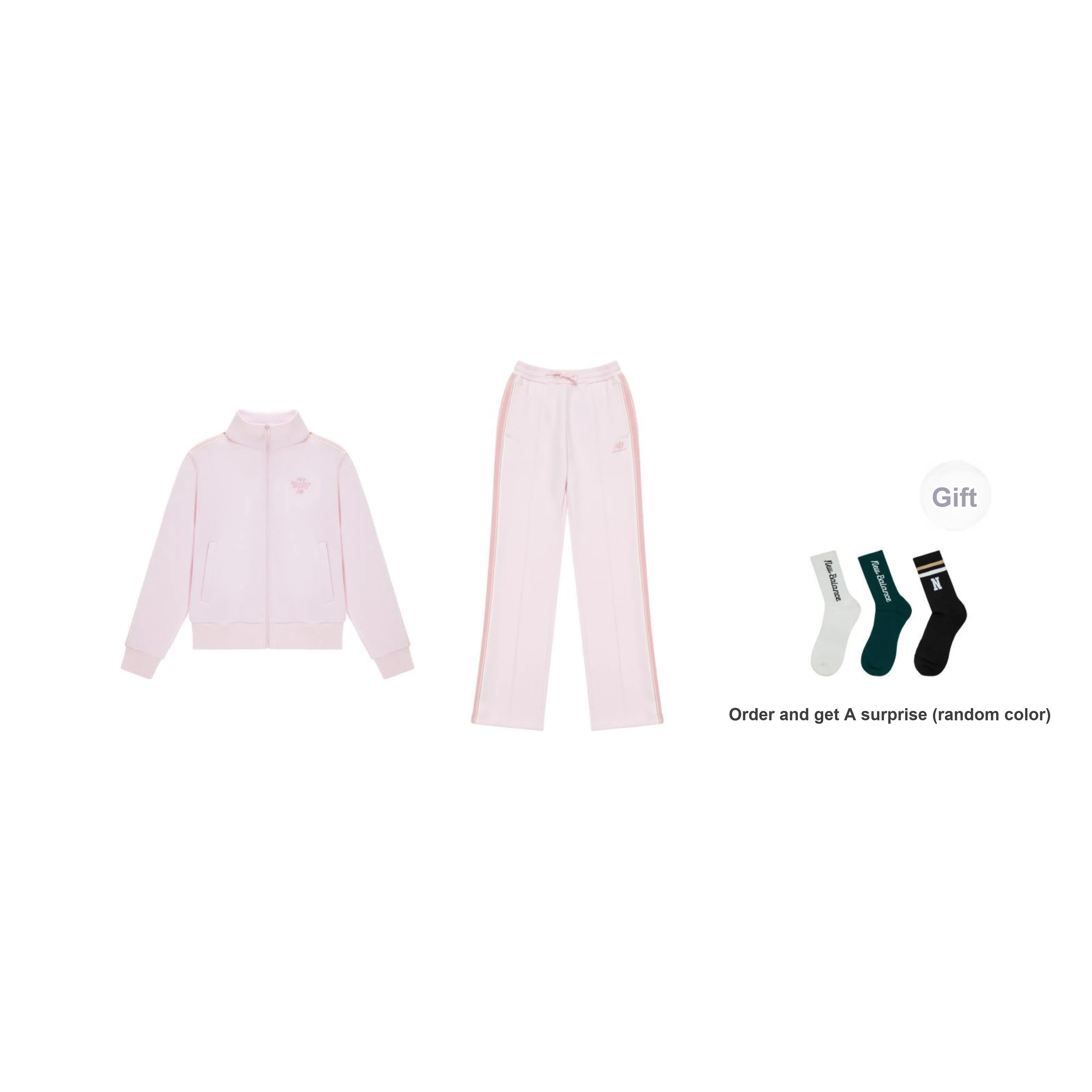 New Balance Casual Suits Women's Pink Clothing Sets