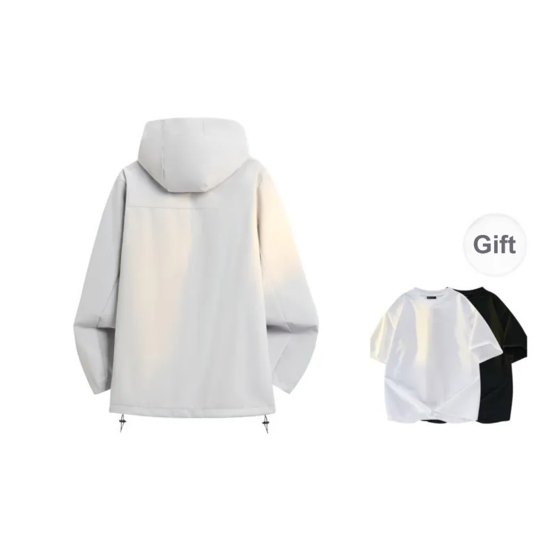 ROBINHOOD Water-Resistant Windproof Wear-Resistant Warm Windbreaker Jacket Unisex-38