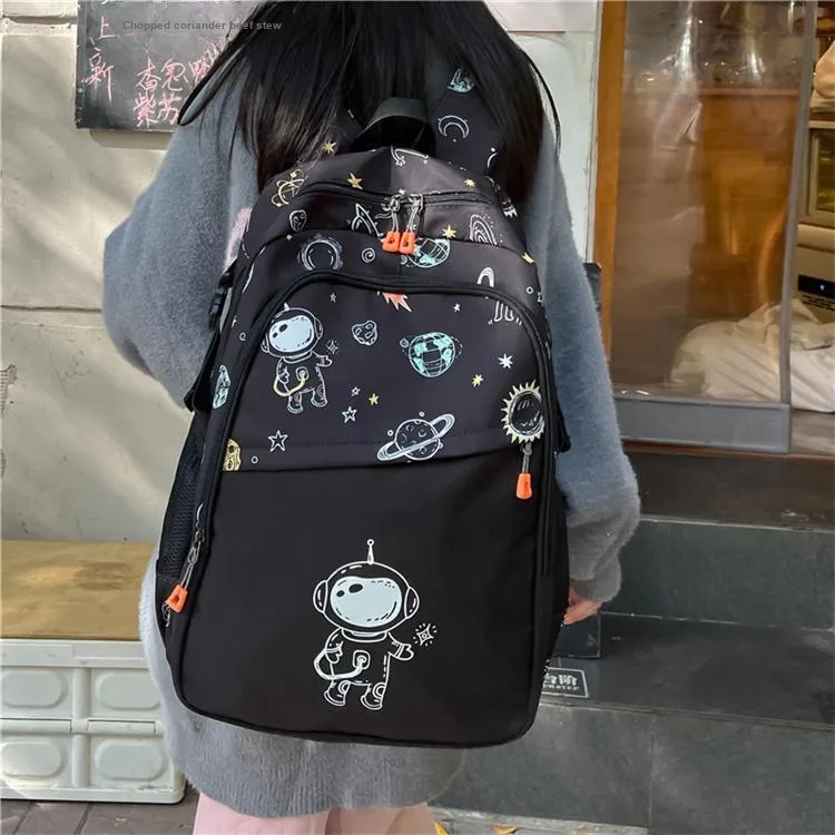 BRINCH Nylon Fabric Backpack Unisex-2
