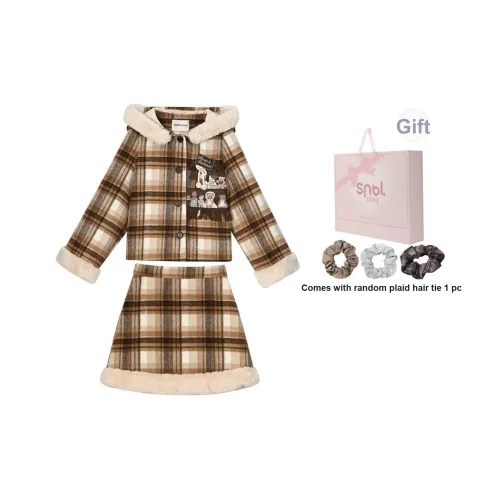 Snbl Укороченный пальто+юбка женские повседневные костюмы