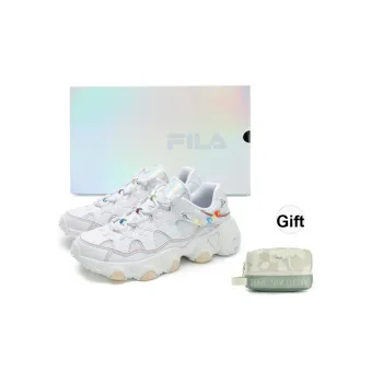 FILA Vintage Collection JAGGER SUMMER Claw Shoes, Multicolor Early Summer Low Top Casual Shoes Men's White