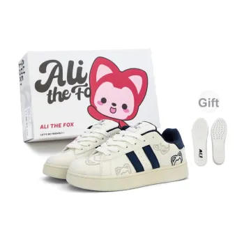 ALI THE FOX Skateboard Shoes Women's Low Top Beige Blue/Beige Pink/White Red