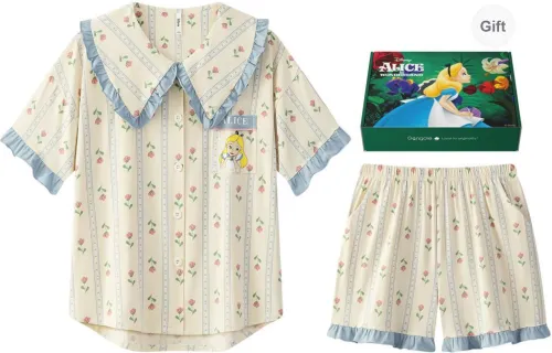 Gongdie x Disney Pajama Set Women's Apricot, Gift Box Set