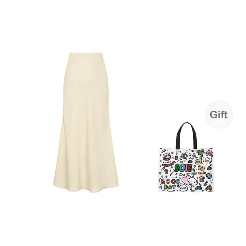 SOIE Casual Long Skirts Women's-1