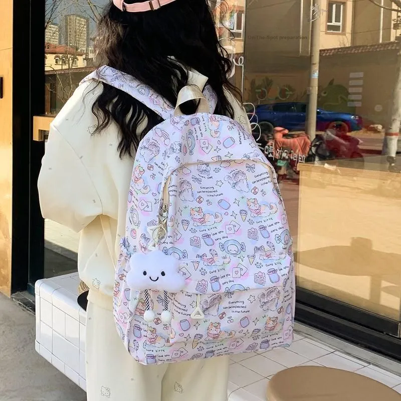 YUANTUZHE Composite Cloth Backpack Women's Multicolor-12