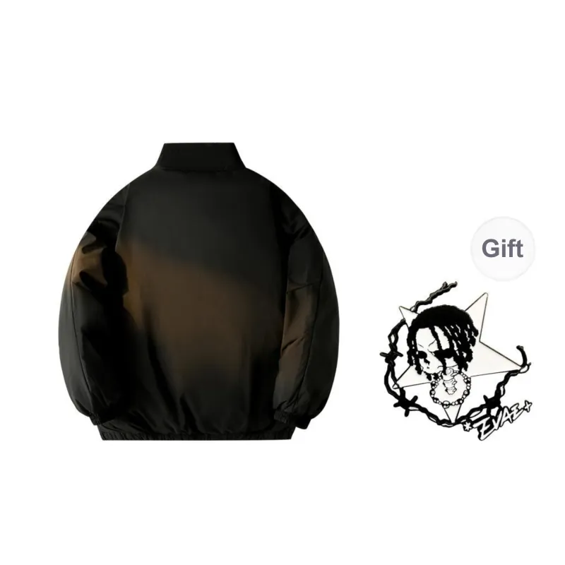 *EVAE+MOB Puffer Jacket Unisex Black-1