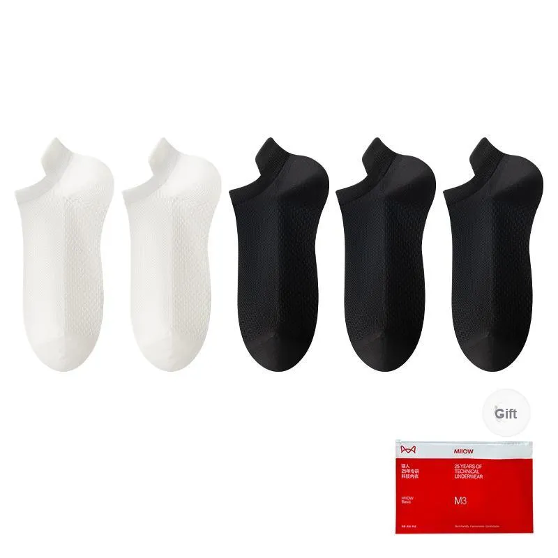 MIIOW Cool One Summer Series Ankle Socks Men's Shopping Bag 5 Pack-13