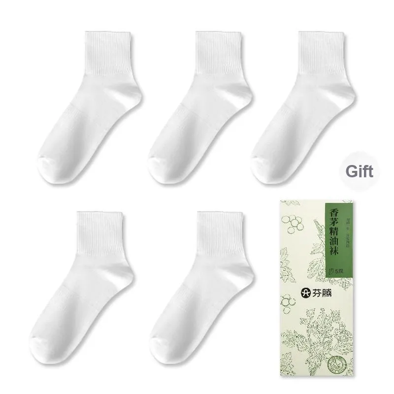 FENTENG Mid-Calf Socks Men's Box 5-Pack-0