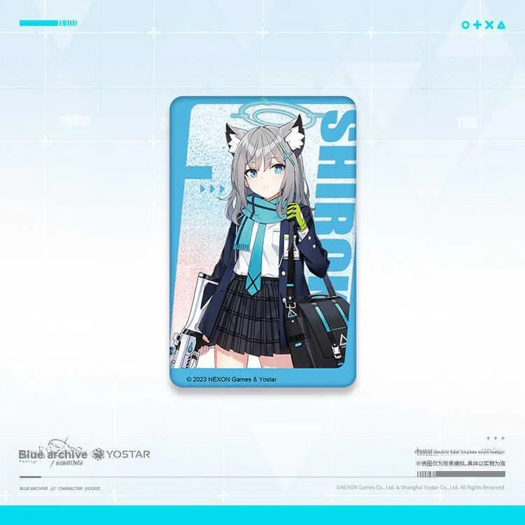 MOEYU Azure Archives First Wave Countermeasures Committee Role Dual Flash Tinplate Badges-1