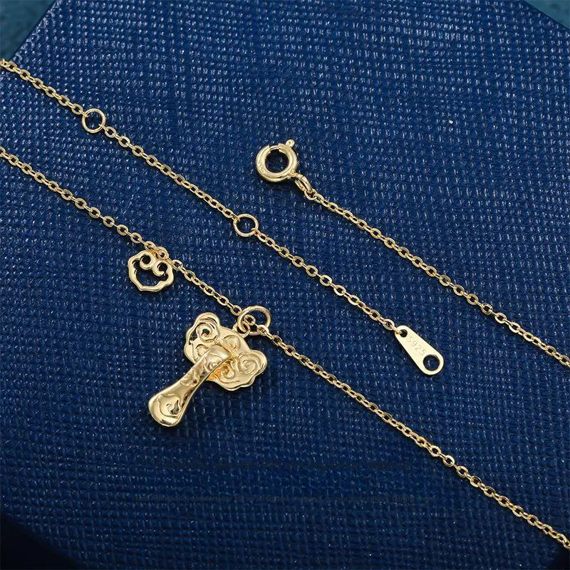 Vegetarian S925 Silver Necklaces Unisex-3