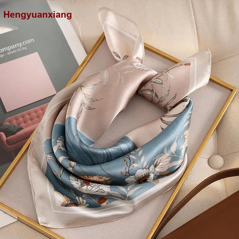 H YXIANG Silk Scarves Women's-19