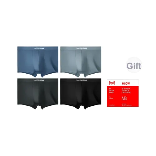 MIIOW Трусы Мужские 4 штуки смешанные цвета
