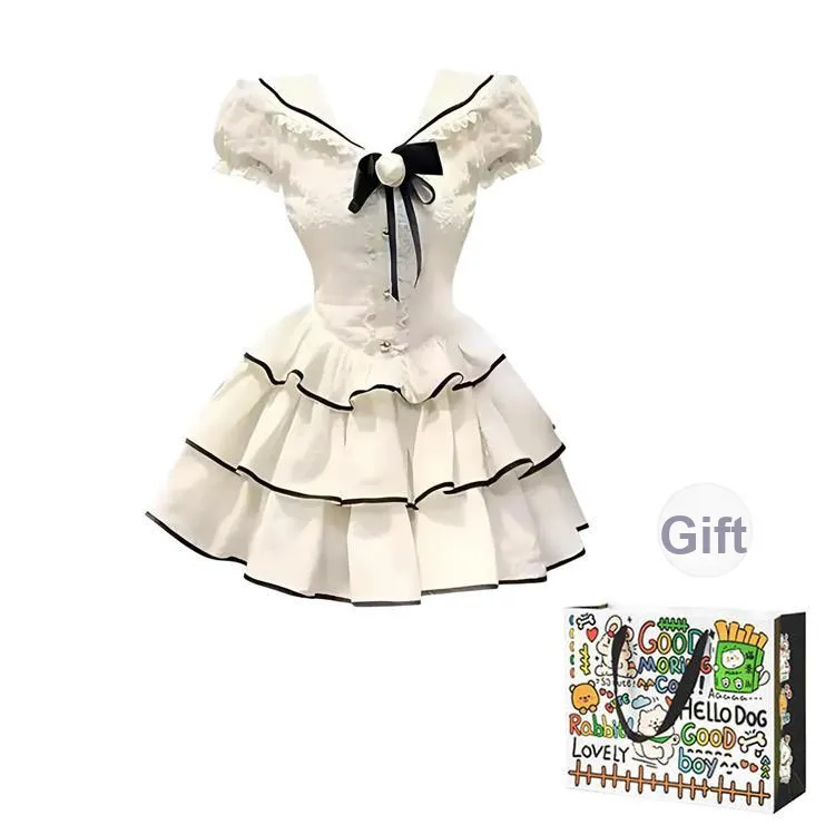OURUOKE Short Sleeved Dress Women's-0