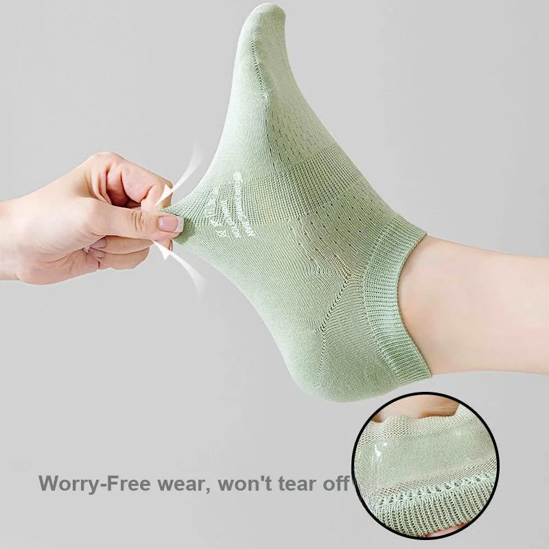 QINXIANGJIAN No Show Socks Women's 5 Pack-7