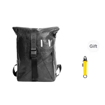 One Person's Planet DuPont Paper Backpack Unisex Black