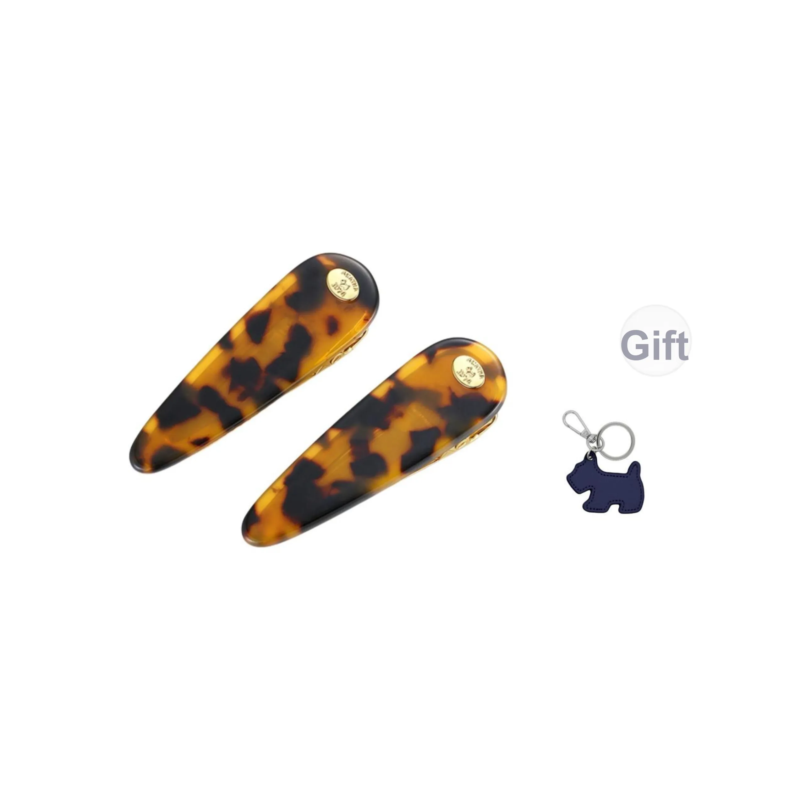 Agatha Золото с покрытием ацетат металл заколки для волос женские