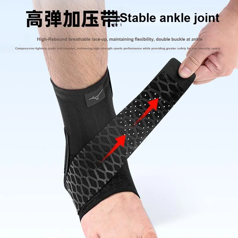 Mizuno Ankle Braces Everyday Exercise  Basketball Soccer Running Unisex Polyamide Elastane Polyester-5