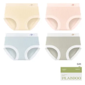 PLANDOO Underpants Women's Shopping Bag 4 Pack