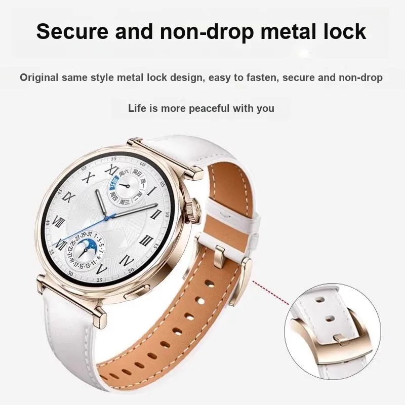 CHENSONG Watch Band OPPO Compatibility 206mm Cowhide Leather Material-3