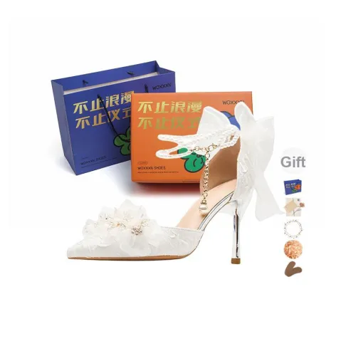 WOXXXN Узкий каблук Высокие каблуки Женские Белые