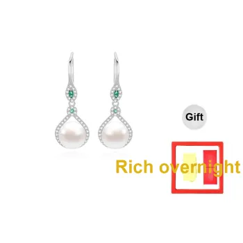 Chongqing Gold Store S925 Silver Earrings Women's
