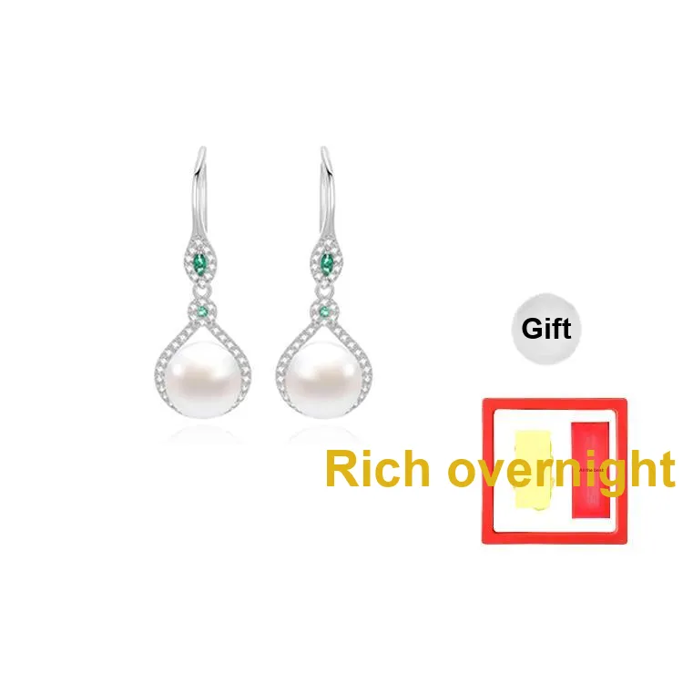 Chongqing Gold Store S925 Silver Earrings Women's-0