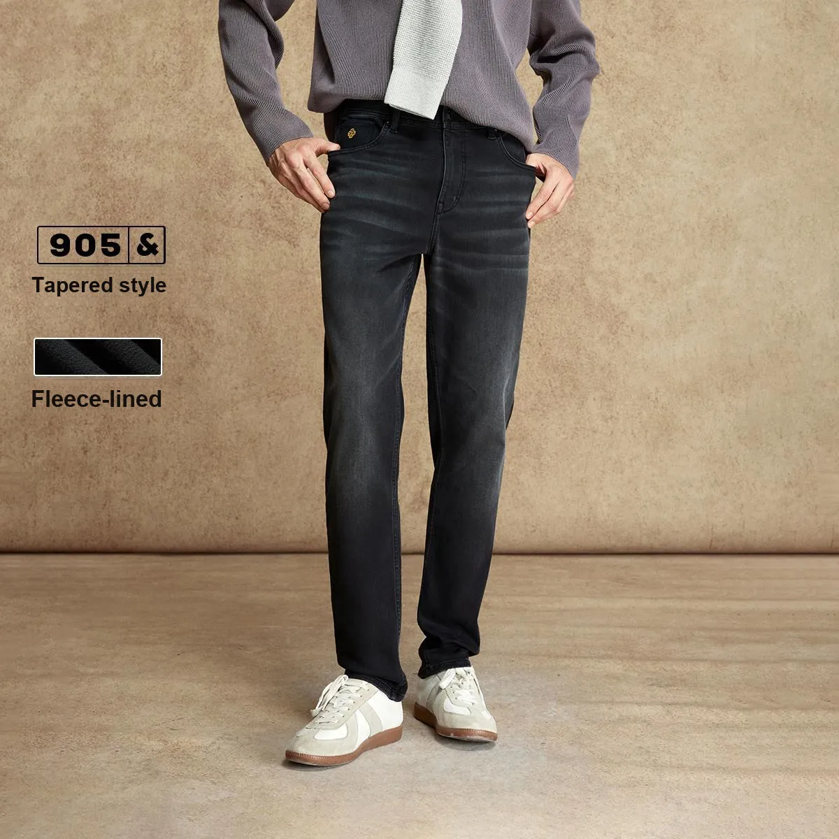 JACK JONES A16 Темно-серый деним мужские джинсы