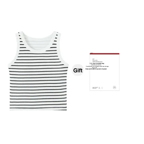 Майка Red Bean женская сумка для покупок черно-белые полосы