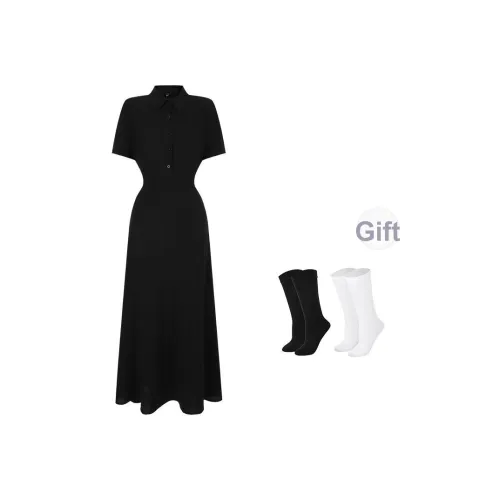 BSEVENI Короткое платье с короткими рукавами женское