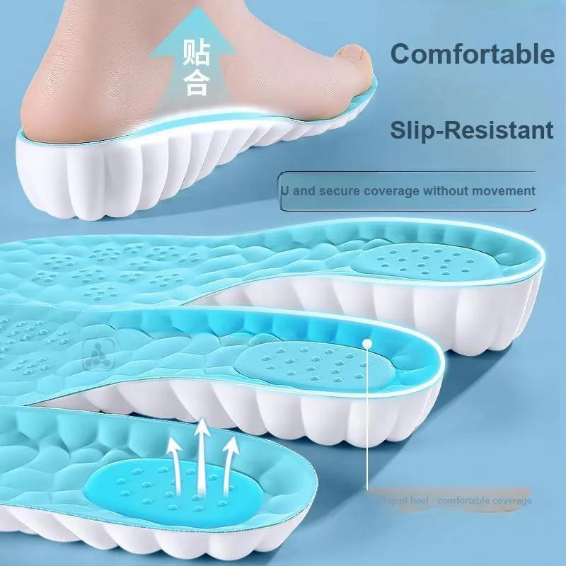 Footprint Tribe Ice Silk Fabric Insoles Unisex-5