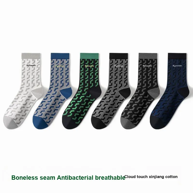 MIIOW Mid Calf Socks Men's 5 Pack-1