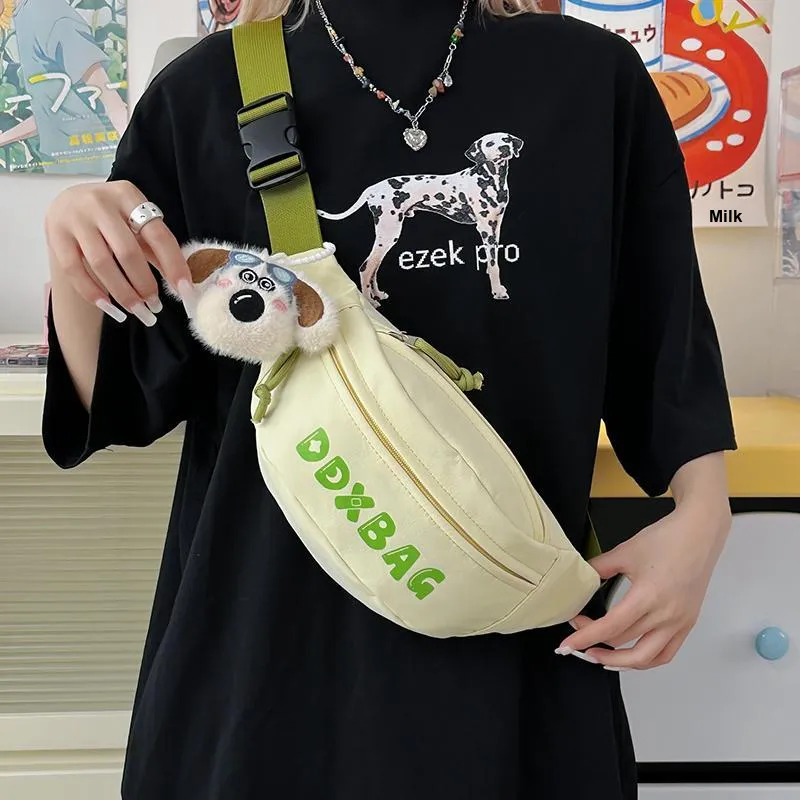 Kewuku Nylon Sling Bag Unisex Multicolor-12