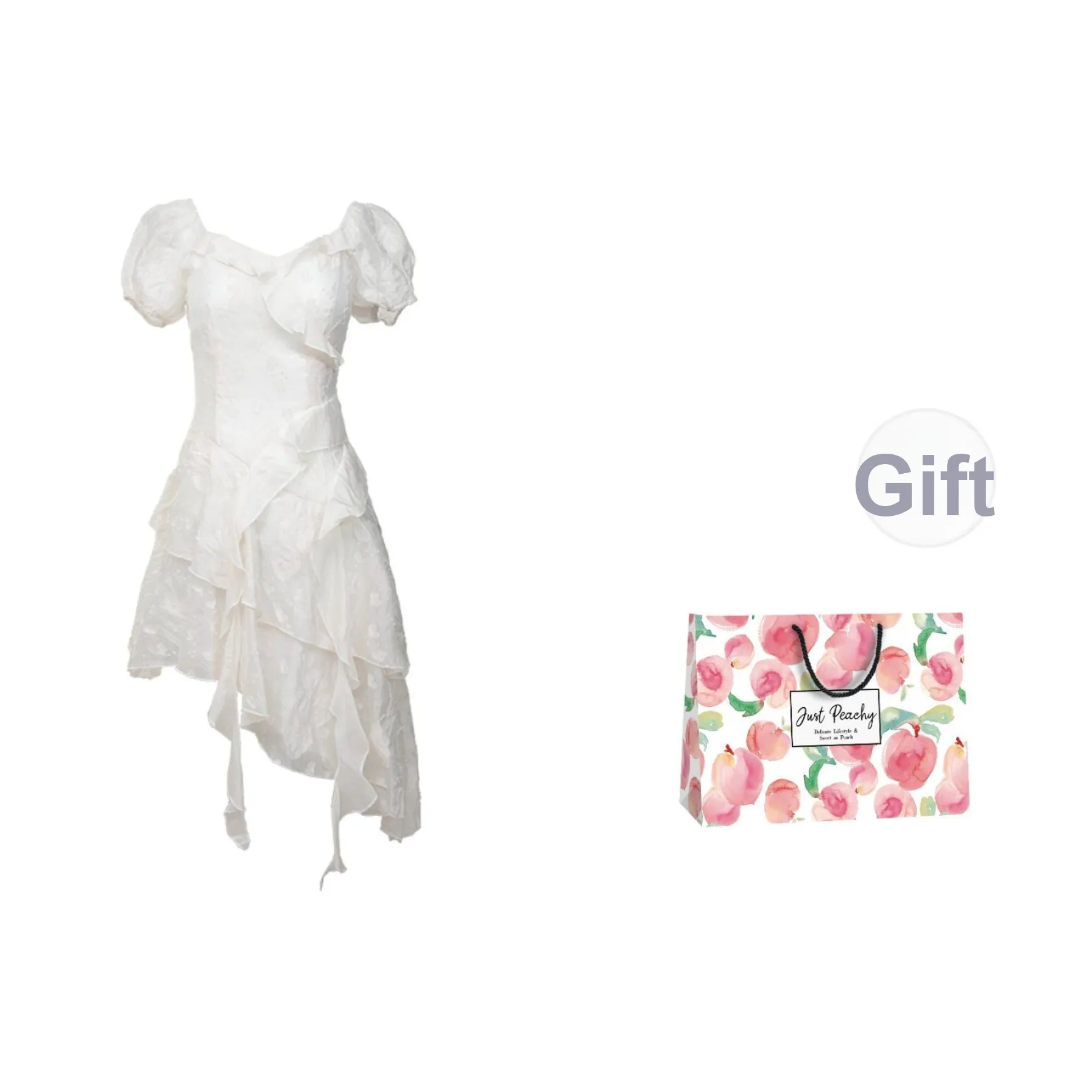 Qiuerle Короткий рукав Платье Женское Белое