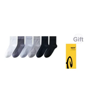 H YXIANG Mid Calf Socks Men's Box 6 Pack
