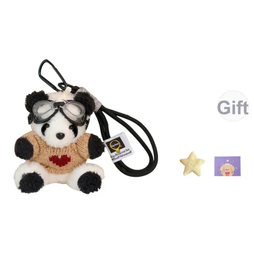 OU DI PIG Пилот Панда Надувной круг Куклы животных Плюшевый брелок 10 см высота