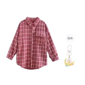 Princess Berdele Shirts Women's Pink Plaid