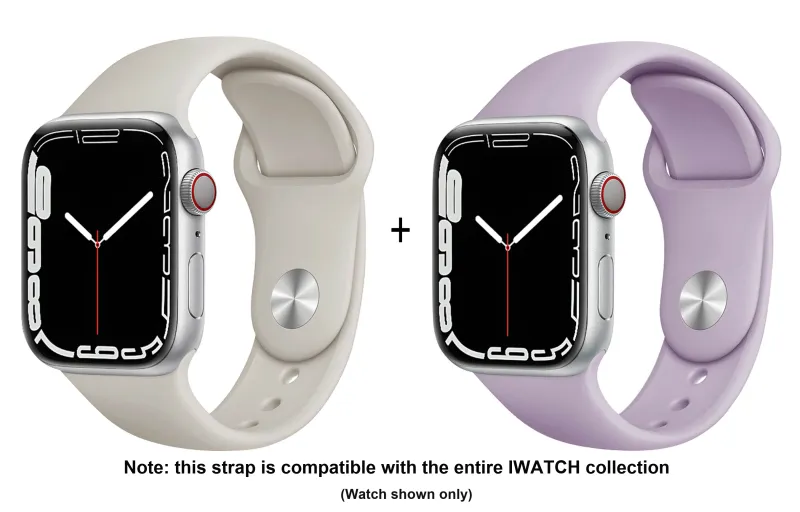 ZHISHENG Apple Compatibility Watch Band 38 45mm Watch Dial All Silicone Material-8