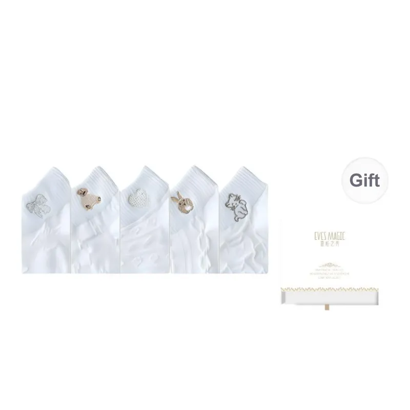 XIA.WA.ZHI.XIU Ankle Socks Women's Box 5 Pack-50