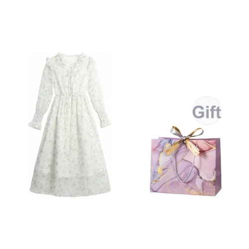 ONNFB Длинное платье с длинными рукавами женское