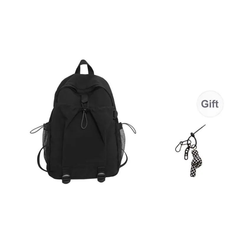 KAMLUI Nylon Backpack Regular Unisex Ecru/Black/Burgundy/Orange-7