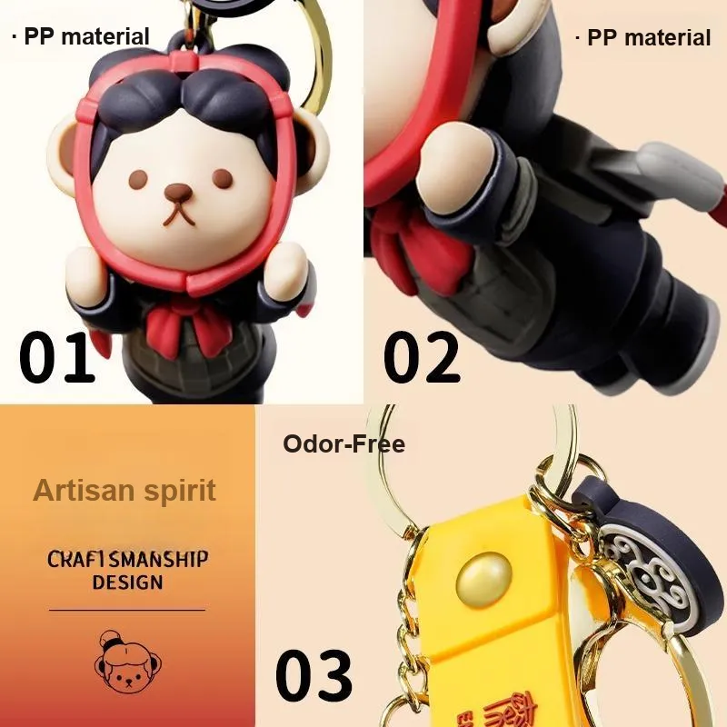 Teddy Bear Collection Keychains Unisex-2