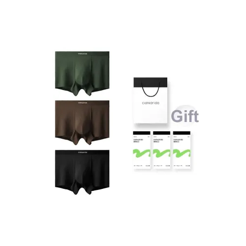 Clarkarida Семейный комплект трусов для мужчин 3 штуки подарочная коробка