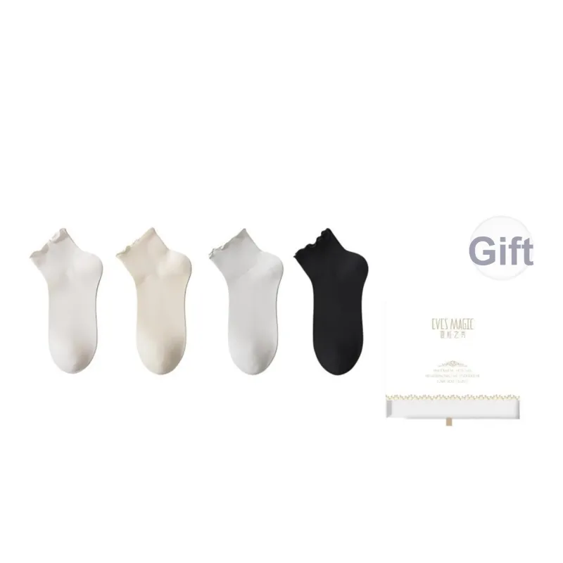 XIA.WA.ZHI.XIU Ankle Socks Women's Box 4 Pack-24