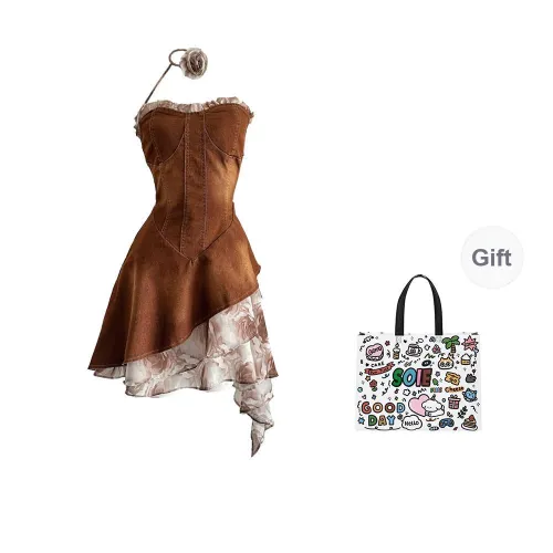 SOIE Sleeveless Dress Women's Brown