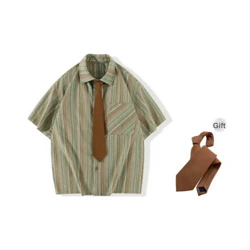 ARTSMAN Рубашка Короткий рукав Галстук Куртка Унисекс